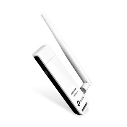 Adaptador WiFi USB TP-Link, Wireless, Padrão N de Alto Ganho, 150Mbps, TL-WN722N