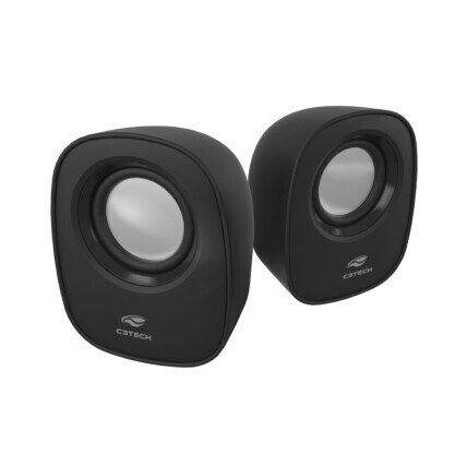 Caixa de Som Portátil C3Tech, Stereo 2.0, 3W RMS, Preta, SP-30BK