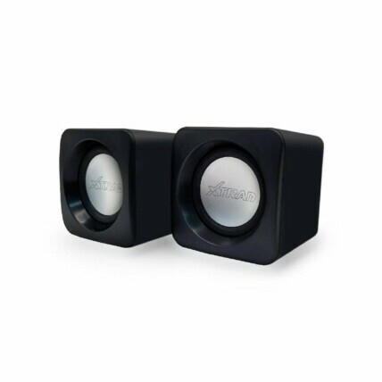 Caixa de Som Xtrad, Estéreo 2.0, 6W RMS, Preto, XDG-1001