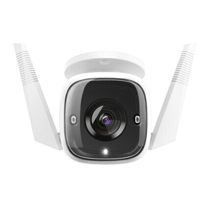 Câmera de Segurança Externa WiFi TP-Link, IP66, 1080p, 3MP, Visão Noturna, Branco, Tapo TC65