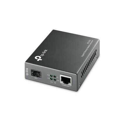Conversor de Mídia TP-Link, Fibra óptica, Gigabit, conexão SFP, Multimodo ou Monomodo, até 10km, MC220L