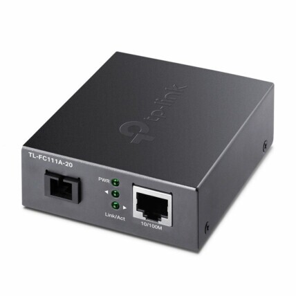 Conversor de Mídia TP-Link, WDM, Fibra óptica, Fast Ethernet, 10/100Mbps, até 20km, TL-FC111A-20