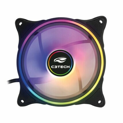 Cooler Fan RGB C3Tech, 120mm, com Anel de LED, F7-L250RGB