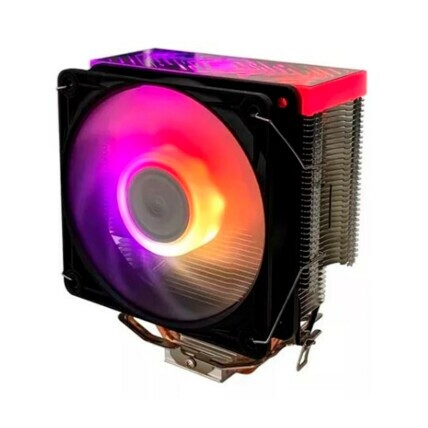 Air Cooler para Processador Gamer Dex, Preto, RGB, para Intel e AMD, DX-2012-BR