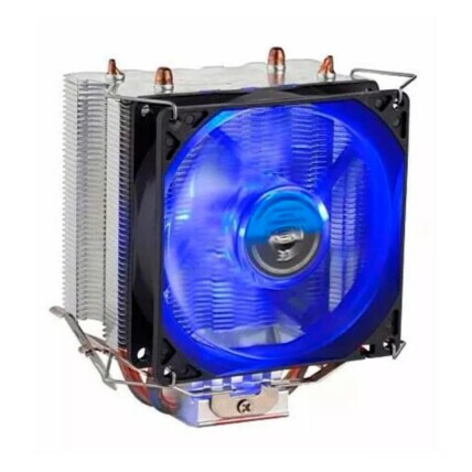 Air Cooler para Processador Gamer Dex, Fan Duplo, para Intel e AMD, Led Azul, DX-9000