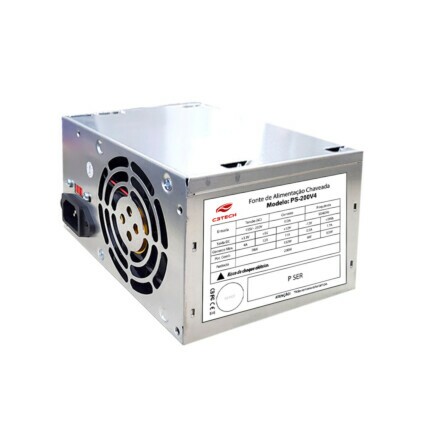 Fonte 200W C3Plus, ATX, Bivolt Manual, sem Cabo, PS-200V4