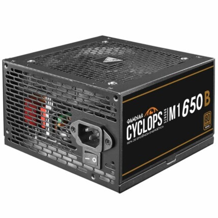 Fonte 650W Gamdias Cyclops M1, ATX, 80 Plus Bronze, Cybenetics, Teclab, PFC Ativo, M1-650B