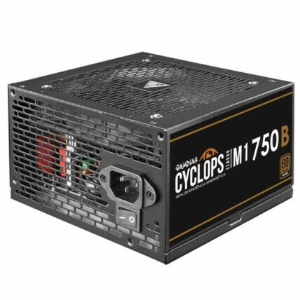 Fonte 750W Gamdias Cyclops M1, ATX, 80 Plus Bronze, Cybenetics, Teclab, PFC Ativo, M1-750B