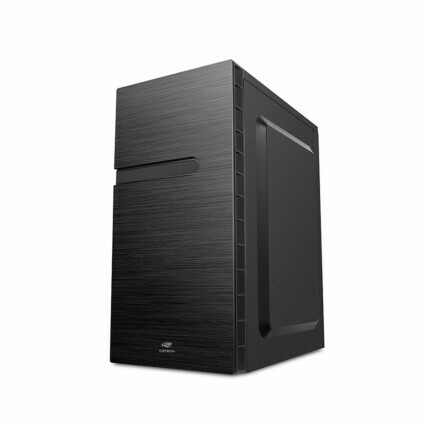 Gabinete C3Tech, Preto, Mid Tower, Micro ATX, com Fonte 200W, MT-35BK 