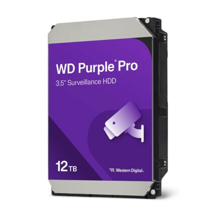 HD 12tb Western Digital Purple Pro, Sata III, 512mb Cache, 7200rpm, WD122PURP