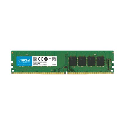 Memória RAM 8GB DDR4 Crucial Desktop, 3200Mhz, CL22