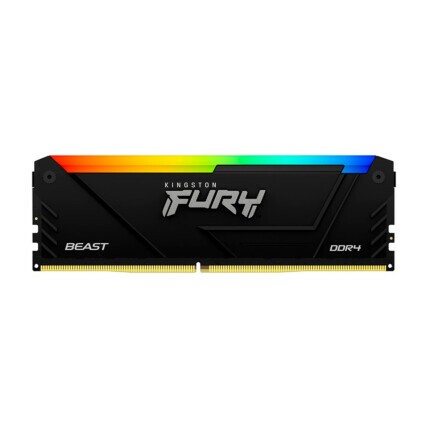 Memória RAM 8gb DDR4 Kingston Fury Beast RGB, 2666MHz, CL16, Preto