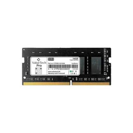Memória RAM Notebook 16gb DDR4 ValueTech Pro, 3200Mhz, CL22, VTP16G4S3200