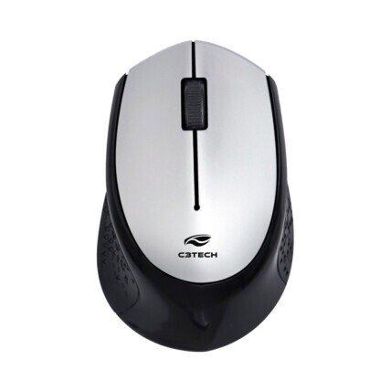 Mouse Sem Fio C3Tech, Receptor Nano, 1600DPI, Cinza, M-W50SI