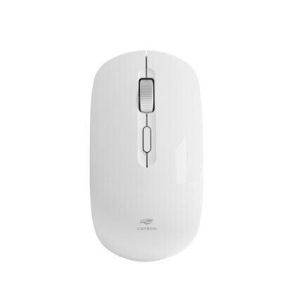 Mouse sem Fio C3Tech, Recarregável, Branco, M-W80WH