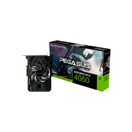 Placa de Vídeo Gainward GeForce RTX 4060 Pegasus, 8GB GDDR6, DLSS, Ray Tracing, NE64060019P1-107