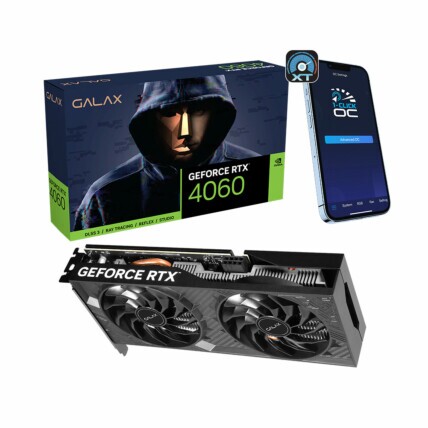 Placa de Vídeo Galax GeForce RTX 4060 1-Click OC 2X V2, 8GB GDDR6, 128-bit, 46NSL8MD9NXV