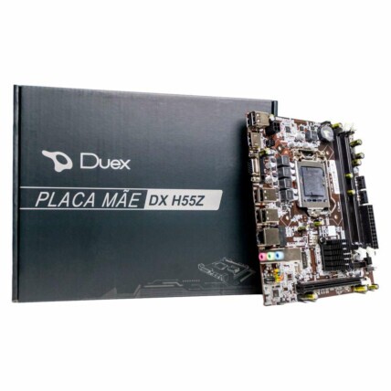Placa mãe Duex, DDR3, Chipset H55, Socket Intel LGA1156, USB 2.0, DX H55Z