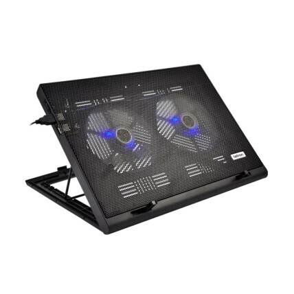 Suporte para Notebook Letron Shine, até 17,3", Silencioso, com 2 Fans, Preto