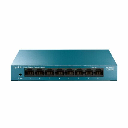 Switch 8 portas TP-Link, 8 portas Gigabit, 10/100/1000mbps, LiteWave, Metal, LS108G