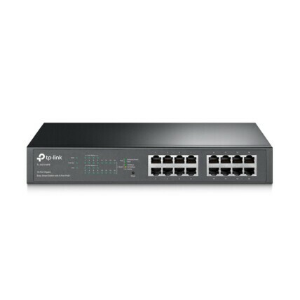 Switch de Mesa 16 portas TP-Link, Gigabit, 10/100/1000mbps, com 8 portas PoE, TL-SG1016PE