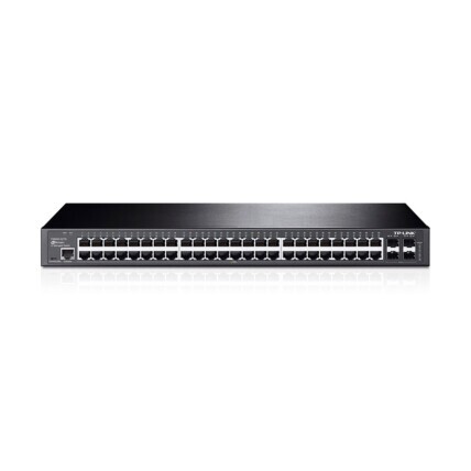 Switch Gerenciável 48 portas TP-Link, L2, Gigabit PoE+, com 4 Slots SFP, T2600G-52TS (TL-SG3452)
