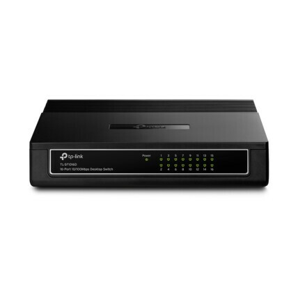 Switch 16 portas TP-Link, Fast Internet, 10/100 Mbps, TL-SF1016D