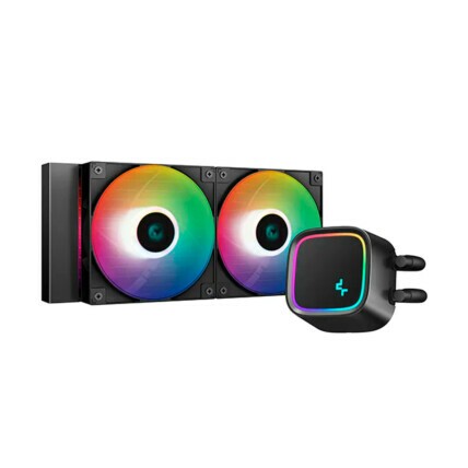 Water Cooler Deepcool LE500 Raimbow, LED, 240mm, Intel E AMD, Preto, R-LE500-BKLNMC-G-1